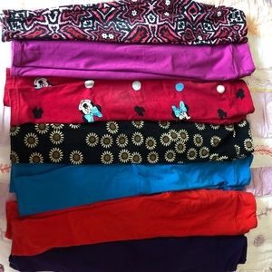 Lularoe girls leggings 7 pair!